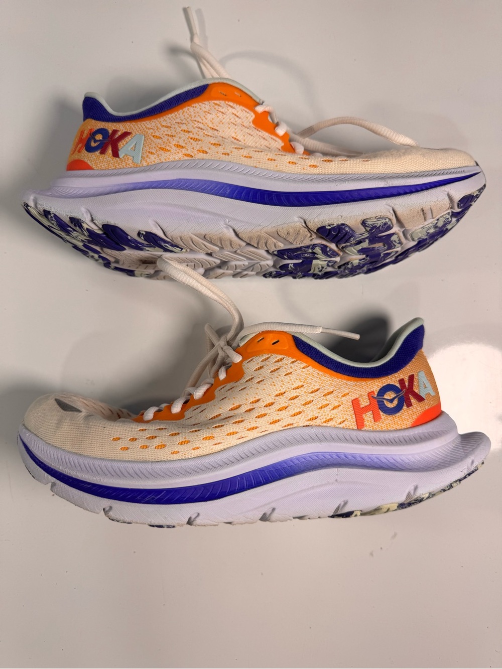 HOKA Kawana Women’s 7.5 B Shortbread Bluing Running Shoes 1123164 SBBN